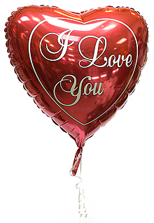 Шарик сердце «I love you»